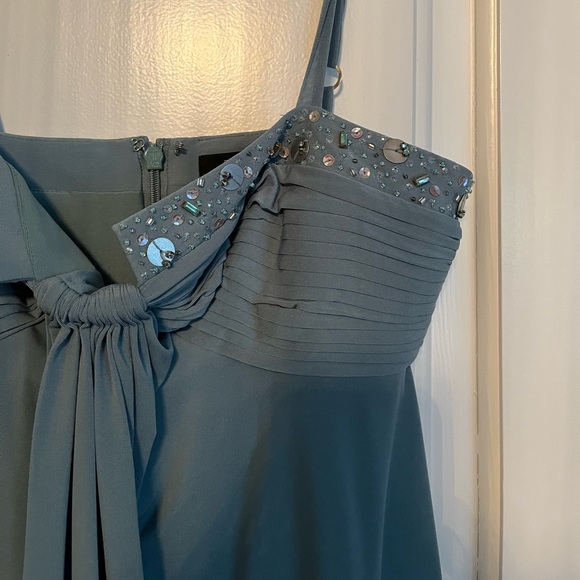 BCBGMaxAzria Teal Blue Mini Dress - Picture 3 of 11